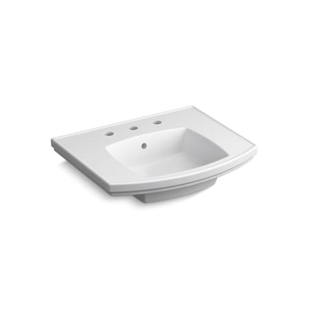 Kohler Kelston Pedestal Bathroom Sink With 8" Centerset Faucet Holes 24051-8-0